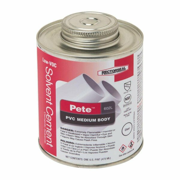 Sticky Situation 16 oz Pete Clear Solvent Cement for PVC ST3330767